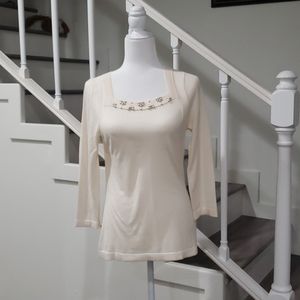 Banana Republic Off White Spring Sweater